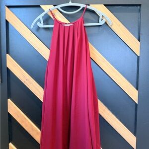 Lush Red Halter Dress